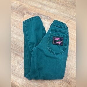Chic Green Kids Jeans